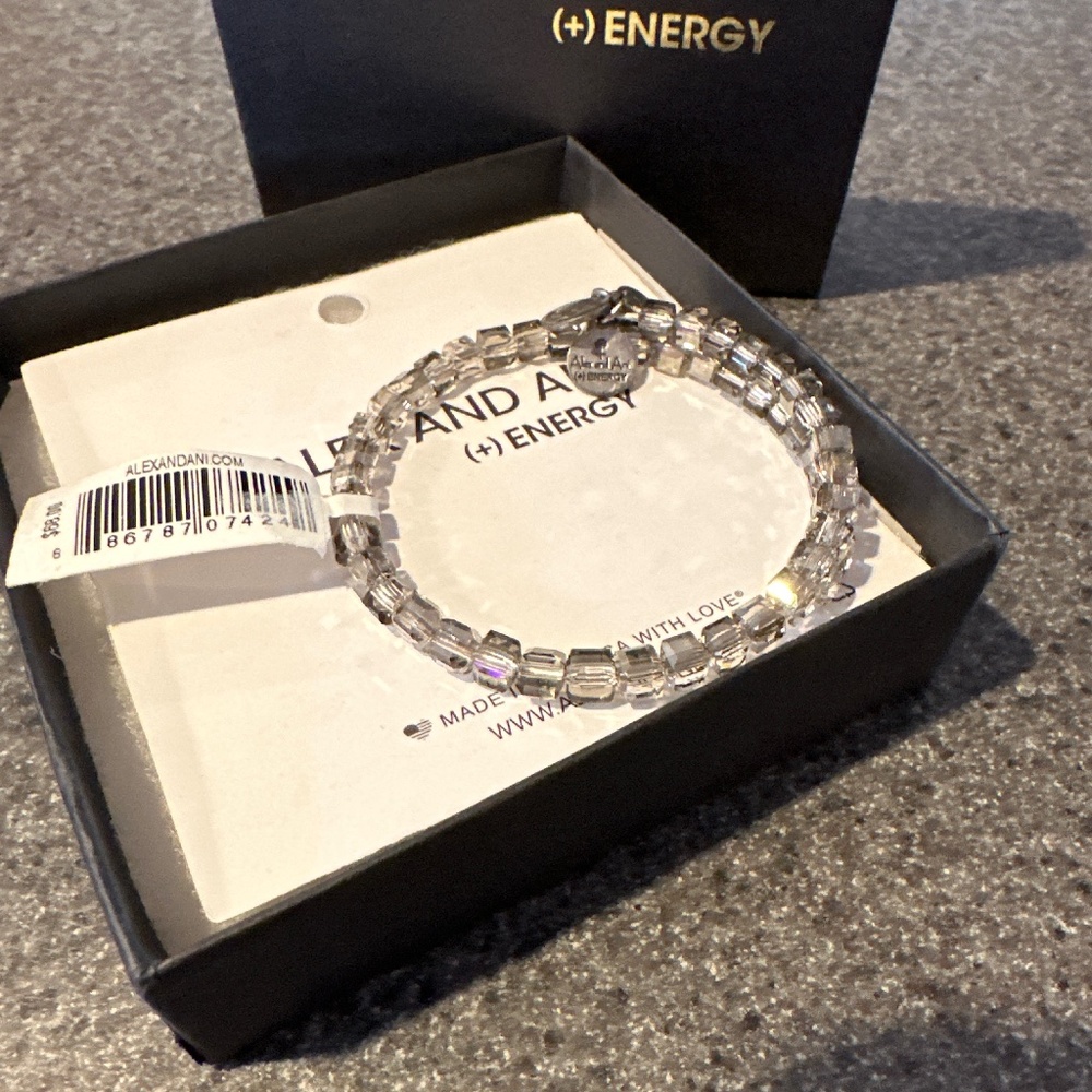 Brand new in box, Alex and Ani energy crystal bracelet